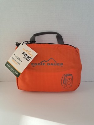 Eddie Bauer NWT Orange Rippac Daypack 17L 2011 Lightweight Backpack 