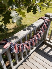 Memorial Day Patriotic 4th of July Rag Garlan...