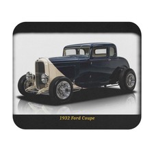 Legendary 1932 Ford Coupe Hot Rod Mousepad - Iconic Vintage Car Design for Auto