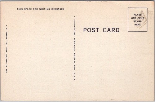 Vintage 1950s NEWARK AIRPORT, New Jersey LINEN Postcard "Admin. Building" - Picture 2 of 2
