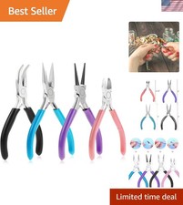 Essential High-Quality Jewelry Pliers - Needle Nose, Round Nose, Cutters Set