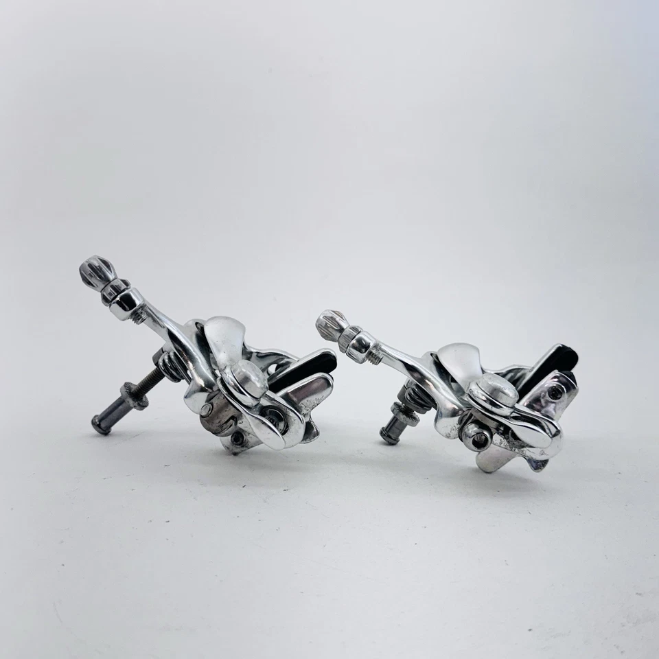 Винтажный комплект тормозных суппортов Promax 451AG боковая тяга двойной шарнир утопленный серебристый A04 - Изображение 2 из 4