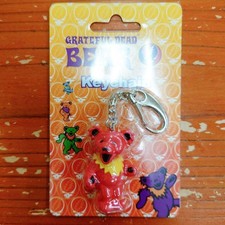 Grateful Dead Dancing Bear Keychain Keychain Mascot Red