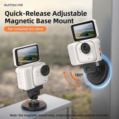 Magnetic Mount Adapter For Insta360 GO Ultra Camera Base Quick Release Bracket