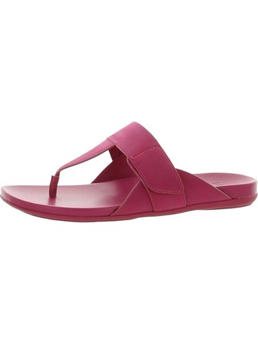 NATURALIZER Womens Pink Genn-twirl Round Toe Wedge Slip On Thong Sandals 6.5 M
