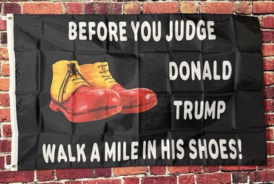 Democrat Flag FREE USA SHIP Donald Trump Is A Clown Dumb Idiot Protest 3x5'