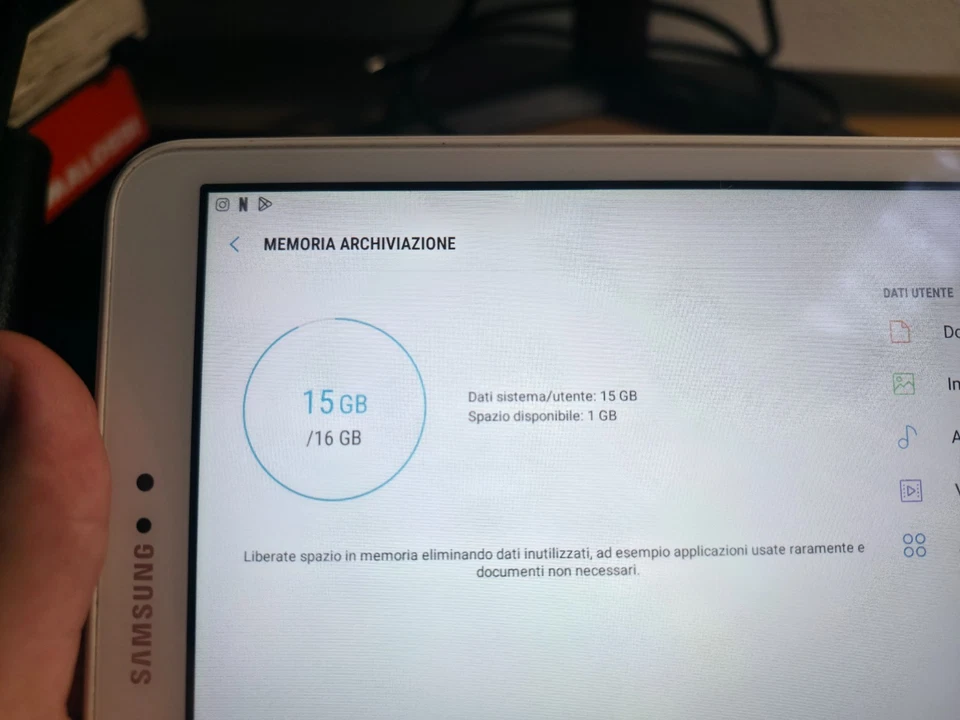 Samsung Galaxy Tab A6 10.1'' (2016) SM-T580 16/2GB Wi-Fi, 10,1" - White - Immagine 4 di 4