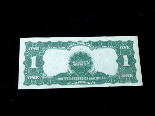 1899 $1 United States Black Eagle Large Silver Certificate - Picture 2 of 4