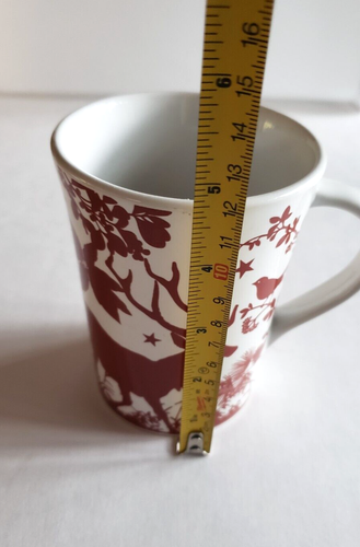 Christmas 2013 Signature "Holiday Silhouettes" Red White Reindeer Coffee Mug - Picture 7 of 8