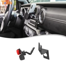 Cell Phone Holder Walkie Talkie Stand Mount Bracket For Jeep Wrangler JL JT 18+