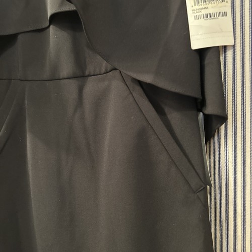 Vestido Chelsea28 Negro Elastizado Crepé Sin Tirantes Talla 4 BOLSILLOS Nuevo Con Etiquetas - Imagen 3 de 5