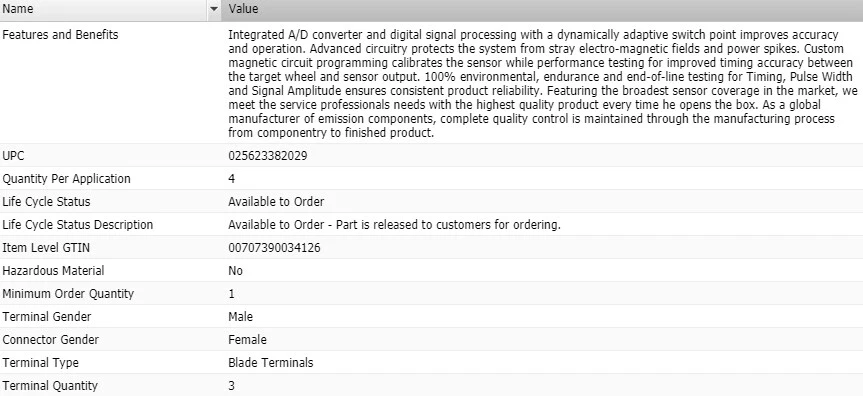 Sensor de posición del árbol de levas ESTÁNDAR para MERCEDES-BENZ S430 2000-2006 Foto 4 de 4