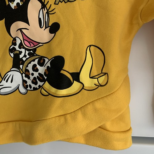 Disney Junior Hello Minnie Mouse Yellow Sweater Girls Size 5/6 - Picture 6 of 12