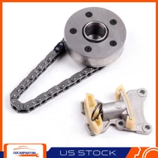 Timing Chain & Tensioner Camshaft Adjuster Set For VW Eos Jetta Passat Audi 2.0L