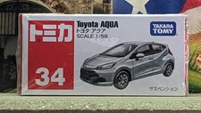TOMICA #34 TOYOTA AQUA / TOYOTA PRIUS c 1/59 SCALE USA STOCK!!!
