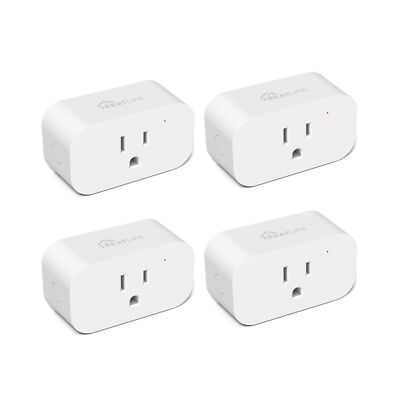 TREATLIFE Alexa Smart Plugs 4 Pack, 7 Day Heavy Duty Programmable Timer Outle...