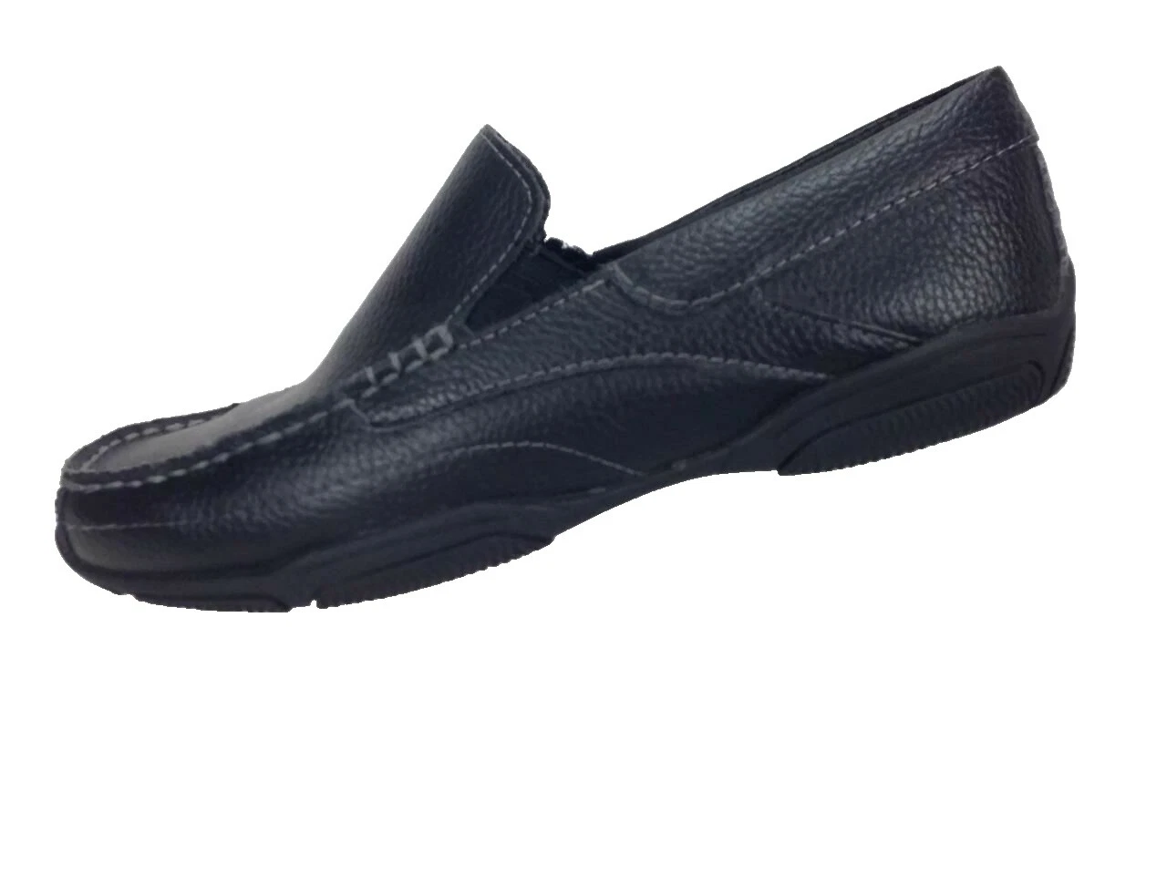 Parte superior de cuero negro Perry Ellis Zapatos informales para hombres