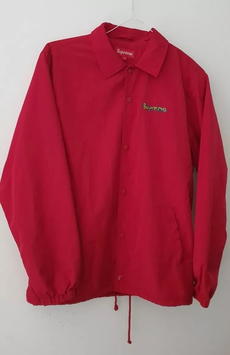 SS18 Supreme Gonz Logo coaches jacket size M medium red