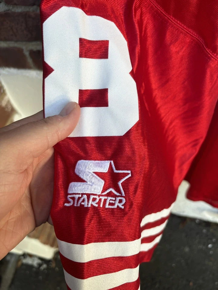 Camiseta deportiva vintage años 90 Starter Steve Young San Francisco 49ers NFL para hombre XL 52 roja Foto 3 de 4