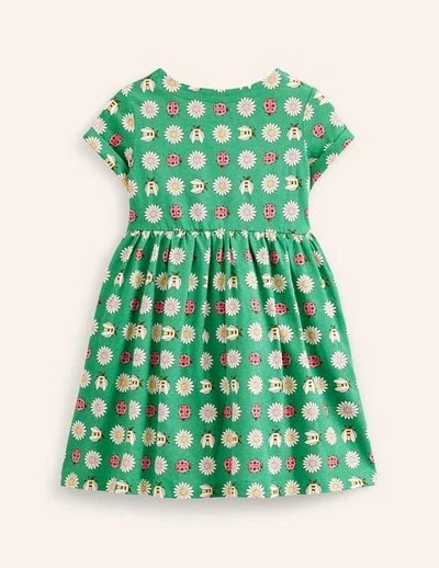 green emerald velvet dress Mini Boden Green & White Floral Pocket Dress