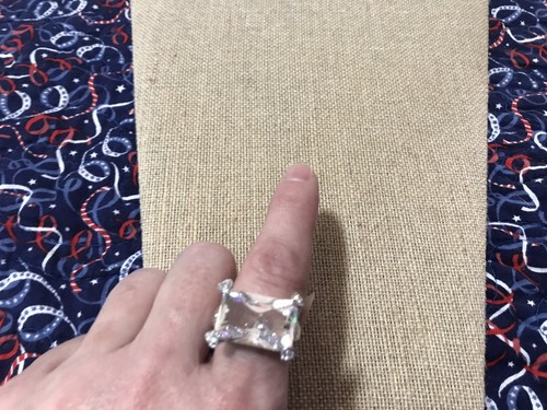 Park Lane ""ATEMLOS"" Ring echte CZ's & Swarovski Kristalle atemberaubend! Größe 9 - Bild 2 von 3