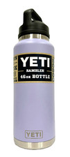 YETI Rambler 46 oz Stainless Steel Bottle with Chug Cap - Lilac   Authentic