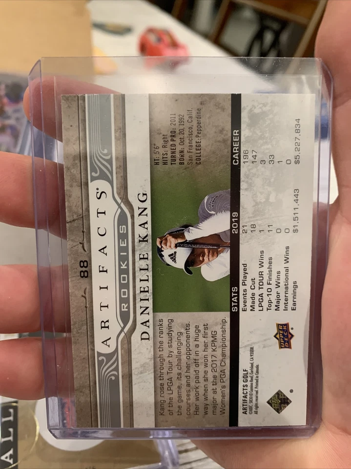 2021 Upper Deck Artifacts Golf DANIELLE KANG Horizontal Rookie 55/199 - Image 2 of 2
