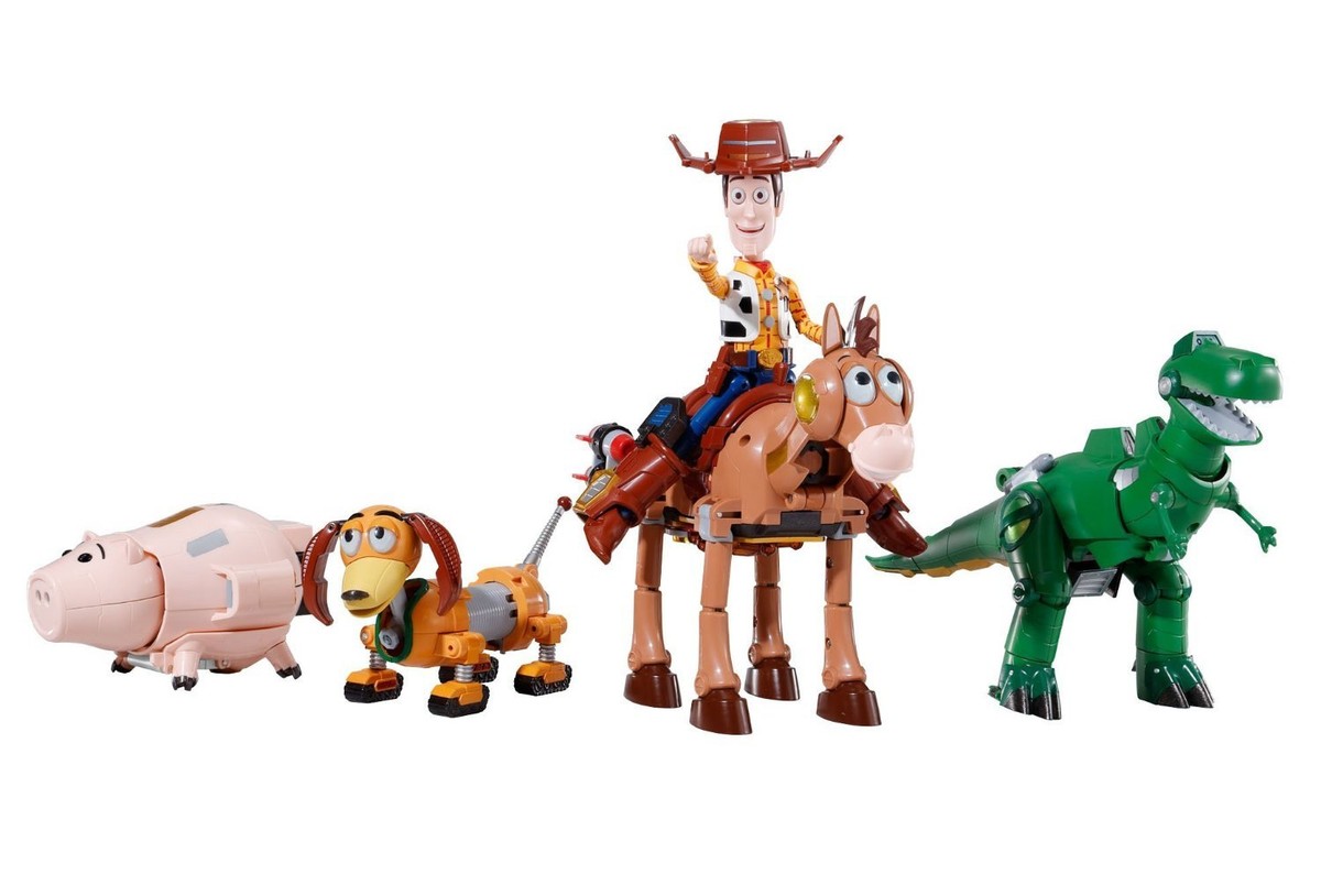 NEW!! BANDAI Chogokin Toy Story Woody Robo Sheriff Star About