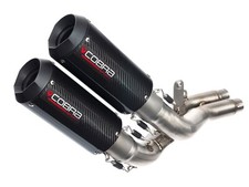 Cobra Sport Honda CB1000R Exhaust Carbon Fibre Twin GP Half System MCHN02S002-CF