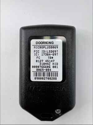 DoorKing DKS MicroPlus8069 Door Remote garage opener clicker