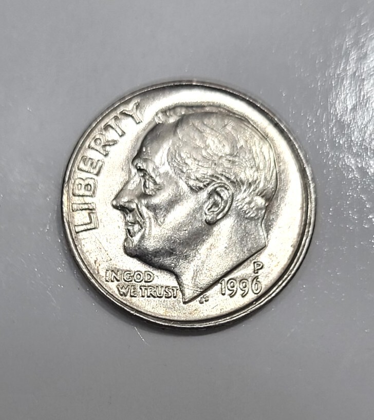 1996-P Roosevelt Dime Double Strike Error | eBay
