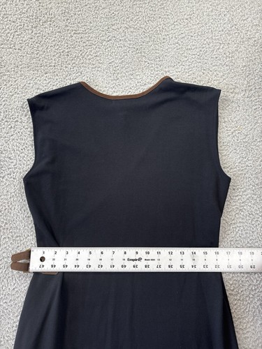 Lauren Ralph Lauren Faux Wrap Dress Womens Large Side Buckle Viscose Classic - Picture 10 of 11