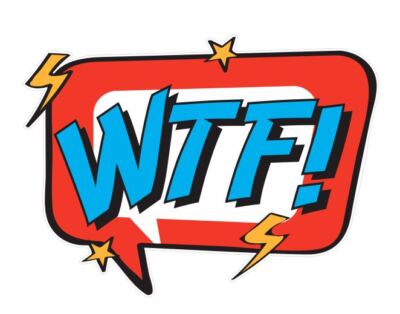 WTF Sticker Decal A533
