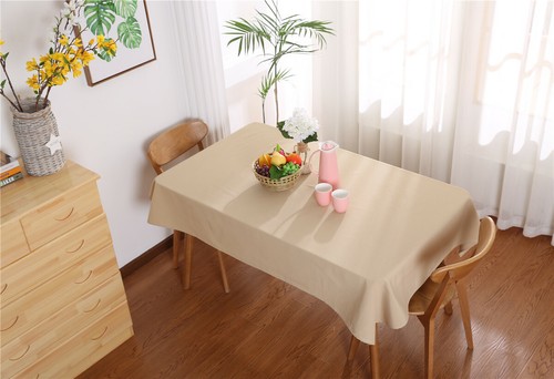 Cotton Linen Tablecloths Rectangular Wedding Table Cover Kitchen Tablecloths New - Picture 52 of 89