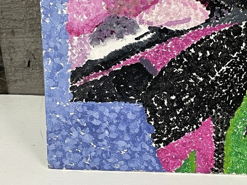 Orologio Swatch Pop Art anni 80 Raleigh Katie Faulkner Estate Find dipinto 16x12 - Foto 3 di 19