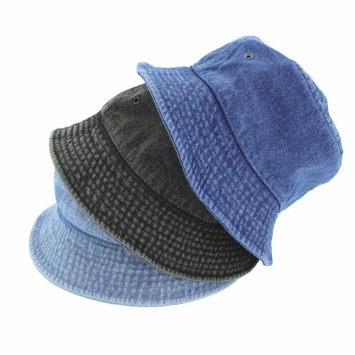 Newhattan Denim Bucket Hats, Solid Colors, Unisex, 100 cotton - S/M L/XL - Bild 2 von 11