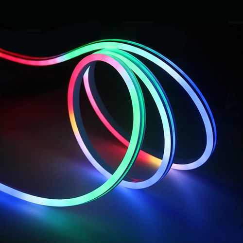12V RGB Neon LED Rope Lights Waterproof Silicone Tube In/Outdoor Building Decor - Picture 5 of 16