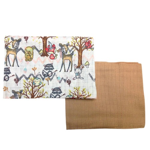 ✅ 2er Pack Musselin Quadrate 70x80 100% Baumwolle Baby Lätzchen Windel SOMMERDECKE MATTE - Bild 68 von 80