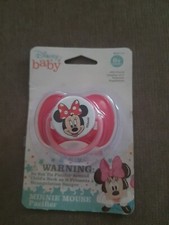 Disney Baby Minnie Mouse Pacifier With Cover, Red - New IN PACKAGE 0 months