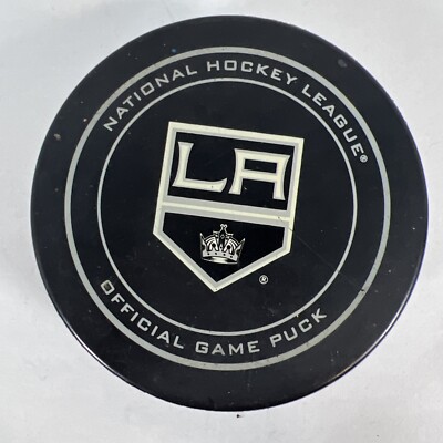 2009-2016 NHL Official Game Puck Los Angeles Kings LA Made In Canada Sher Wood