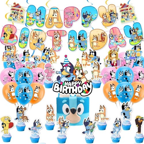 Bluey Party Supplies Family Foil Balloons 5 Piece Set Birthday Party Decoration - Picture 12 of 82