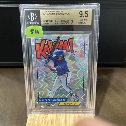 2018~VLADIMIR GUERRERO JR~Panini Kaboom~RC~BGS 9.5~#41