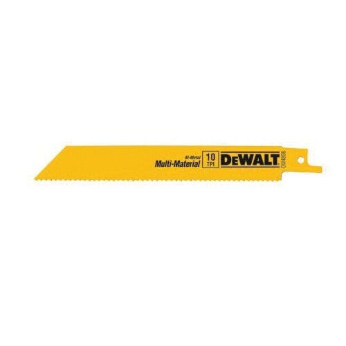 25 DeWALT DW4806B25 Säbelsägeblätter mit geradem Rücken - 6 "x 3/4" - 10 TPI - Bild 1 von 1