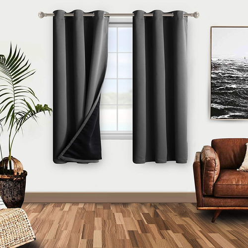 63 inch black out curtains