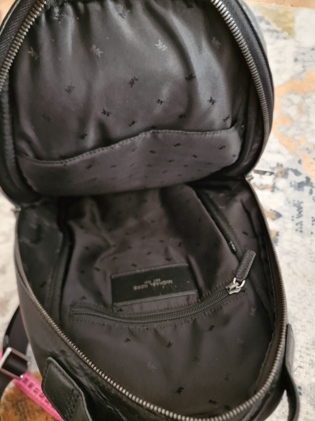 Michael Kors Fashion Backpack Unisex Classy Genuine Leather City Bags Black image 4