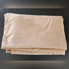 POTTERY BARN KING SIZE POLYESTER DUVET COVER FAUX SUEDE LOOK