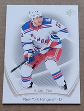 Adam Fox 2021-22 Upper Deck SP Hockey #99 New York Rangers NHL