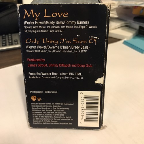 Little Texas My Love Only Thing I'm Sure Of Cassette Single RARE 1994 - Picture 2 of 3