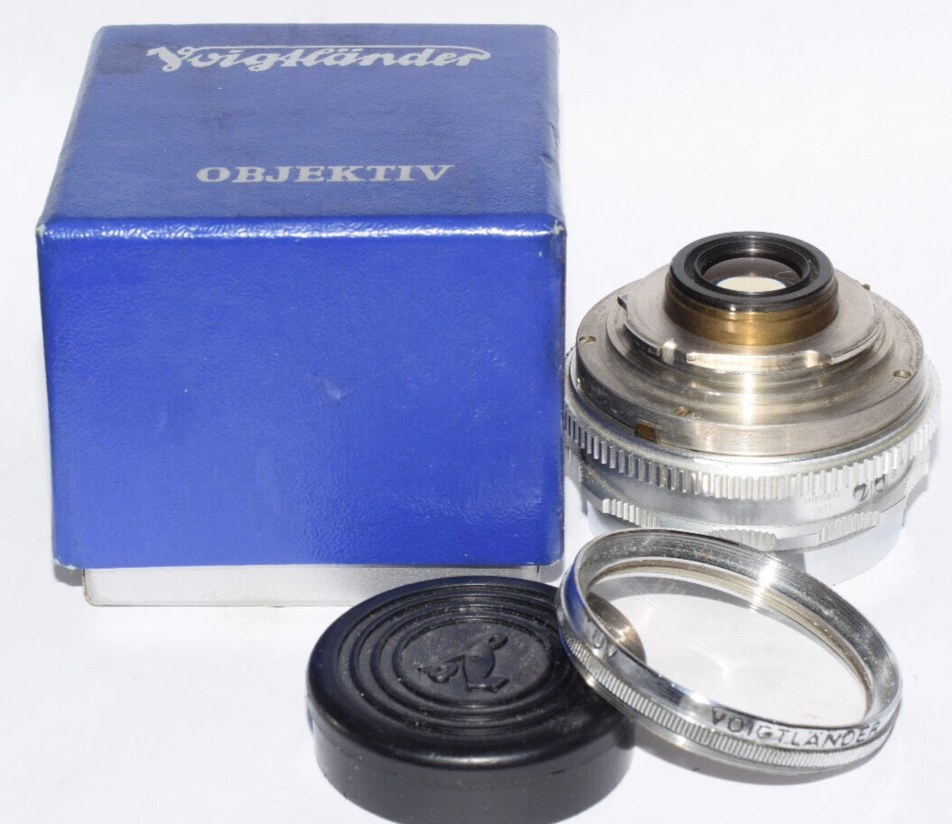 Objectif Voigtländer Grand Angle N°5 – Cuivre/laiton, 30x40 Cm, Circa 1883 (rare)
