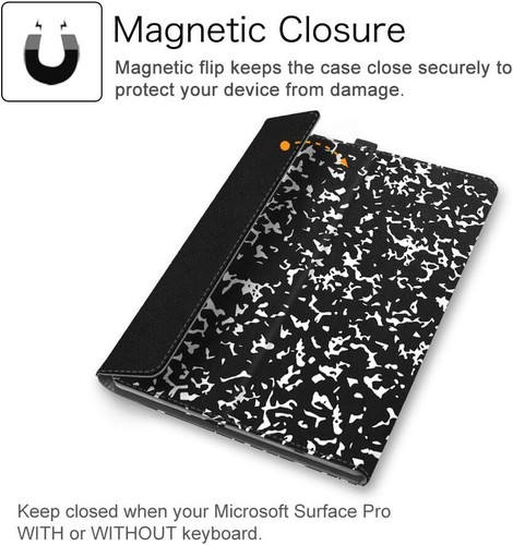 Keyboard Case for Microsoft Surface Pro 7+/7/6/5/4/3 Portfolio Business Cover - Picture 8 of 13